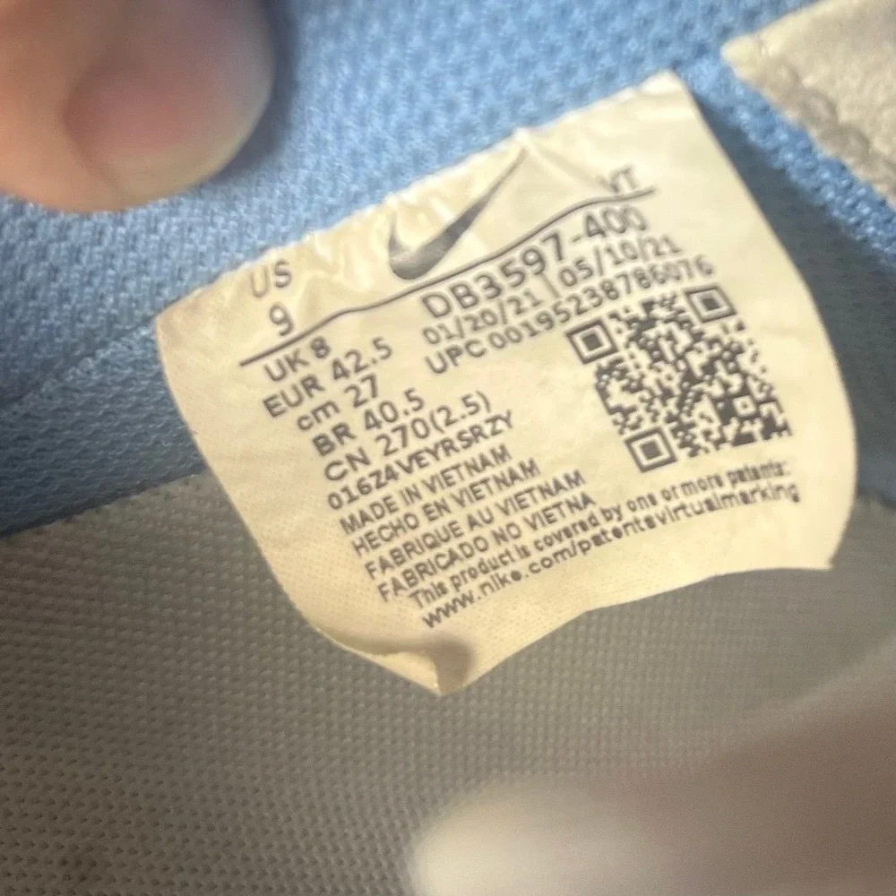 Nike size air